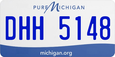 MI license plate DHH5148