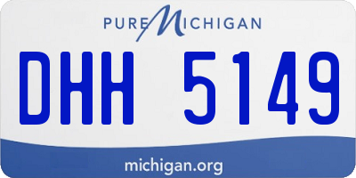 MI license plate DHH5149