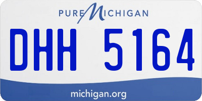 MI license plate DHH5164