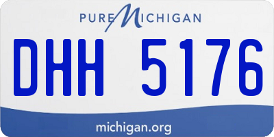 MI license plate DHH5176