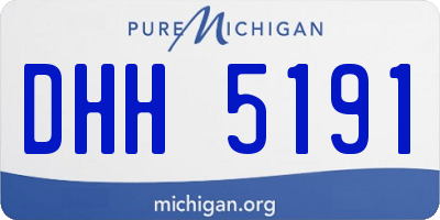 MI license plate DHH5191