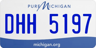 MI license plate DHH5197