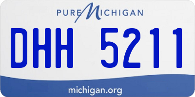 MI license plate DHH5211