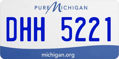 MI license plate DHH5221
