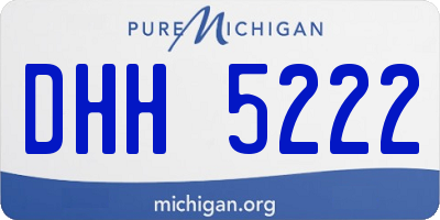 MI license plate DHH5222