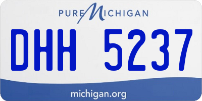 MI license plate DHH5237