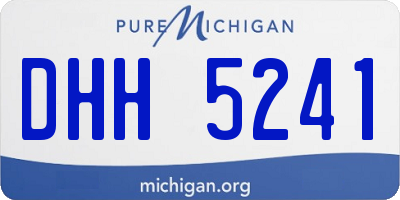 MI license plate DHH5241