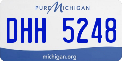 MI license plate DHH5248