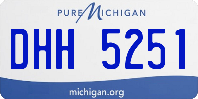 MI license plate DHH5251
