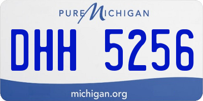 MI license plate DHH5256