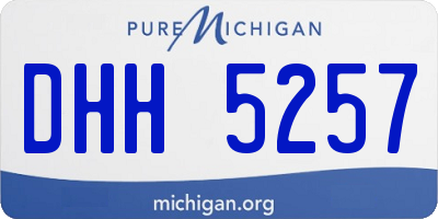 MI license plate DHH5257