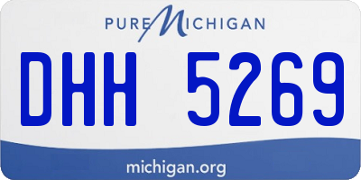 MI license plate DHH5269