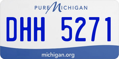 MI license plate DHH5271