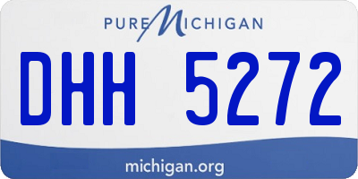 MI license plate DHH5272