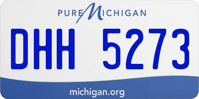 MI license plate DHH5273