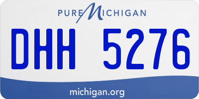 MI license plate DHH5276