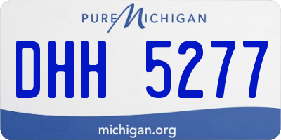 MI license plate DHH5277