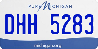 MI license plate DHH5283