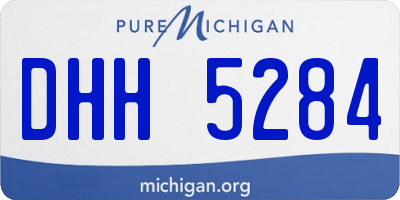 MI license plate DHH5284