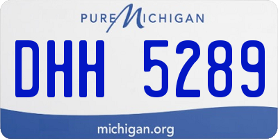 MI license plate DHH5289
