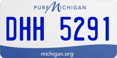 MI license plate DHH5291
