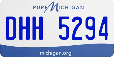 MI license plate DHH5294