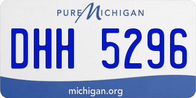 MI license plate DHH5296