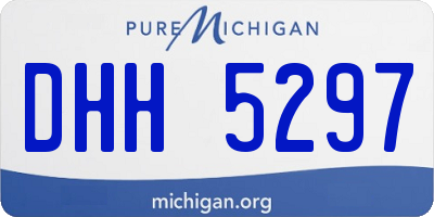 MI license plate DHH5297