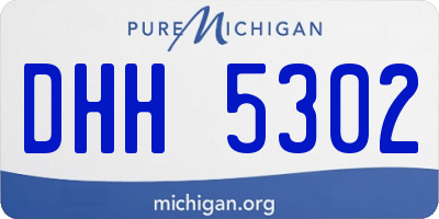 MI license plate DHH5302