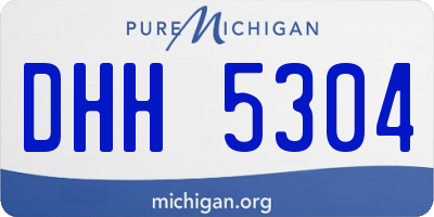 MI license plate DHH5304