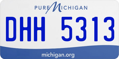 MI license plate DHH5313