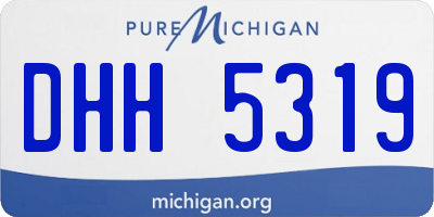 MI license plate DHH5319