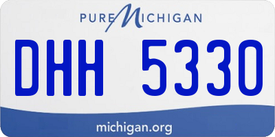 MI license plate DHH5330