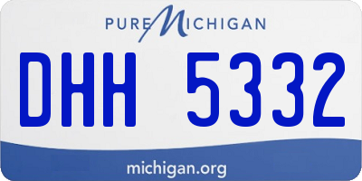 MI license plate DHH5332