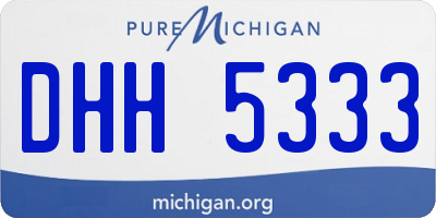 MI license plate DHH5333