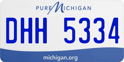 MI license plate DHH5334