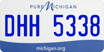 MI license plate DHH5338