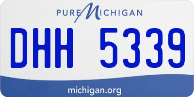 MI license plate DHH5339