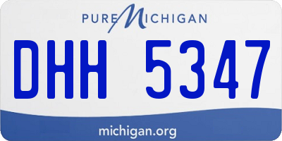 MI license plate DHH5347