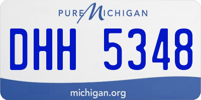 MI license plate DHH5348