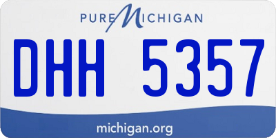 MI license plate DHH5357