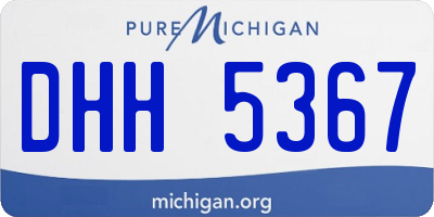 MI license plate DHH5367