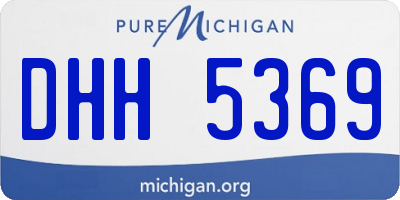 MI license plate DHH5369