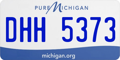 MI license plate DHH5373
