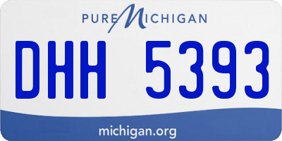 MI license plate DHH5393