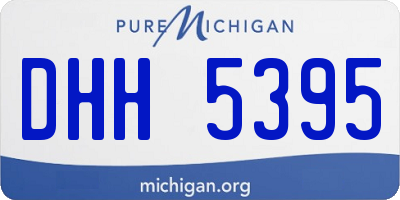 MI license plate DHH5395