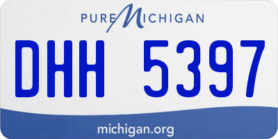 MI license plate DHH5397