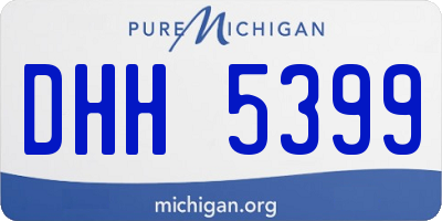 MI license plate DHH5399