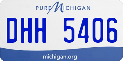 MI license plate DHH5406