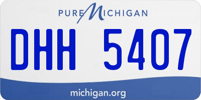 MI license plate DHH5407